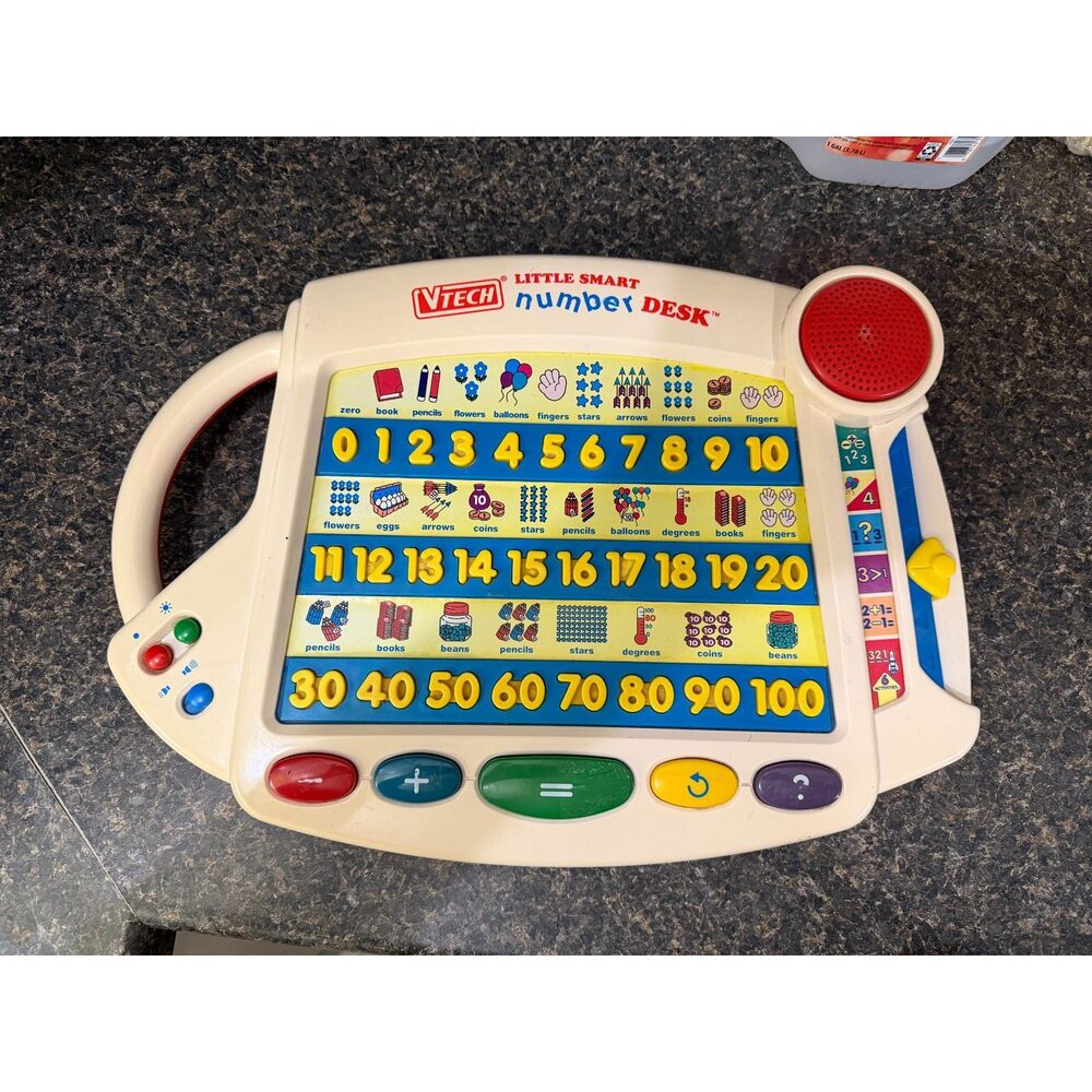 VTech Little Smart Number Desk Electronic Learning Toy Counting